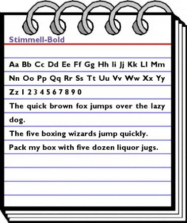 Stimmell-Bold Regular animated font preview Stimmell-Bold Regular animated font preview
