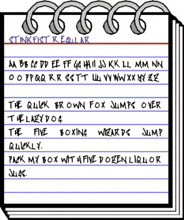 STINKFIST Regular animated font preview STINKFIST Regular animated font preview