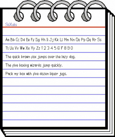 StiXuits Regular animated font preview