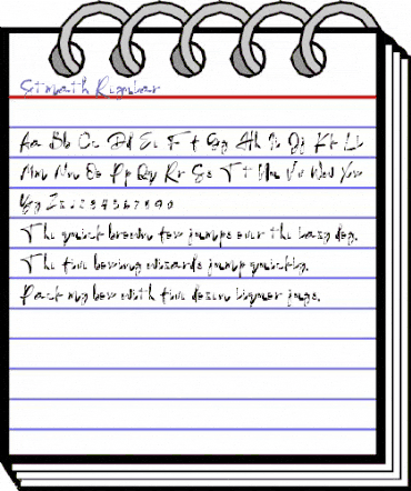 Stmath Regular animated font preview