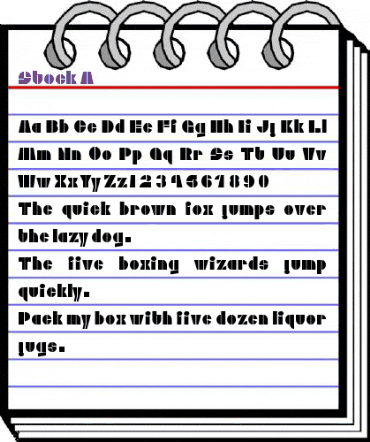Stock A Regular animated font preview Stock A Regular animated font preview