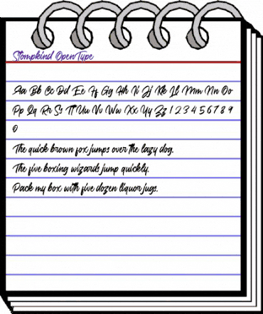 Stompkind Regular animated font preview