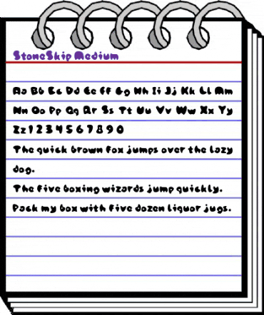 StoneSkip Medium Regular animated font preview StoneSkip Medium Regular animated font preview