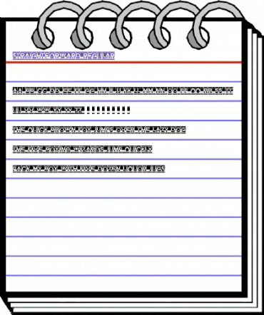 Straightforward Regular animated font preview Straightforward Regular animated font preview