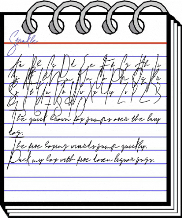 Strakle Regular animated font preview