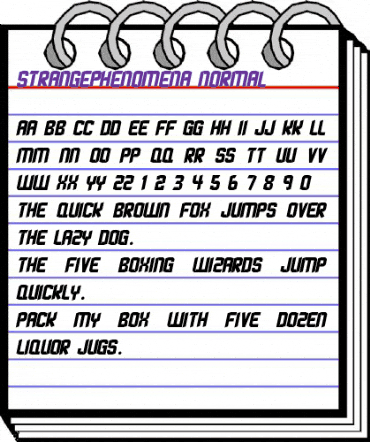 StrangePhenomena Normal Regular animated font preview StrangePhenomena Normal Regular animated font preview