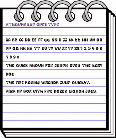 Strawberry Regular animated font preview Strawberry Regular animated font preview