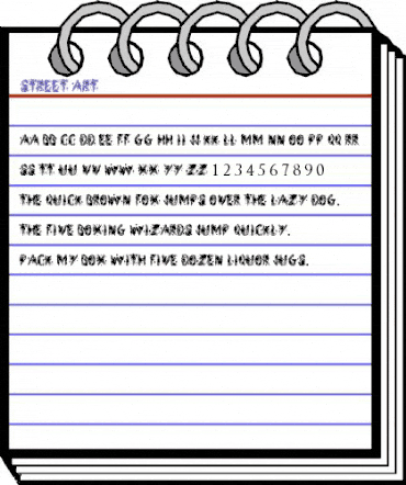 Street Art Regular animated font preview Street Art Regular animated font preview