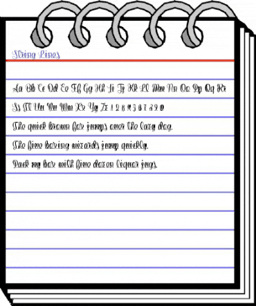 String Lines Regular animated font preview