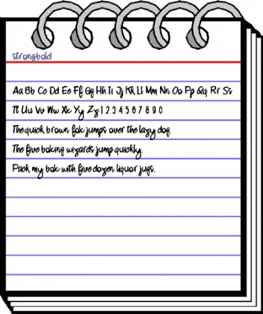 Strongbold Regular animated font preview