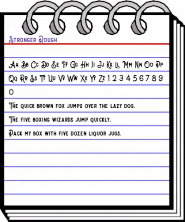 Stronger Rough animated font preview Stronger Rough animated font preview