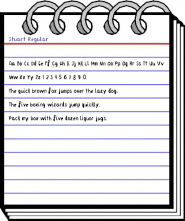 Stuart Regular animated font preview Stuart Regular animated font preview