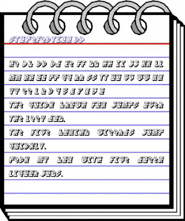 Stupefaction 3D Regular animated font preview Stupefaction 3D Regular animated font preview