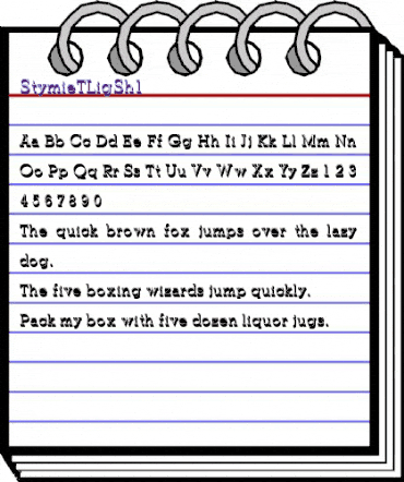 StymieTLigSh1 Regular animated font preview