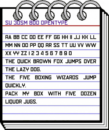 SU-30SM 800 animated font preview SU-30SM 800 animated font preview