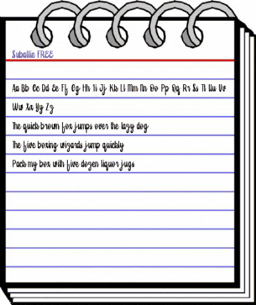 Suballie FREE Regular animated font preview Suballie FREE Regular animated font preview