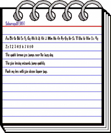 SubarayaDEMO Regular animated font preview SubarayaDEMO Regular animated font preview