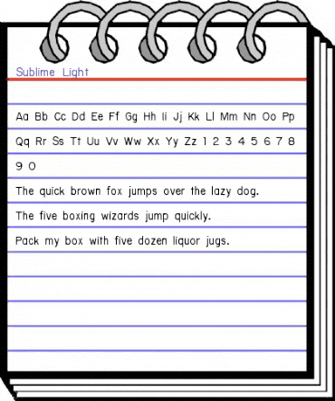 Sublime Light animated font preview Sublime Light animated font preview
