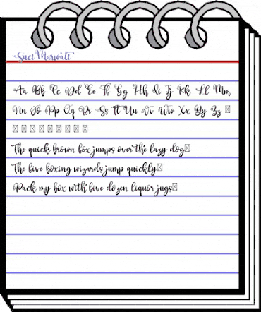 Suci Marwati Regular animated font preview Suci Marwati Regular animated font preview