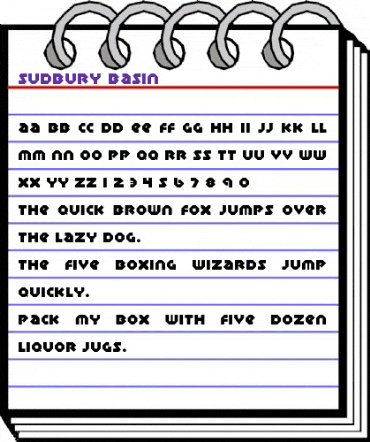 Sudbury Basin Regular animated font preview