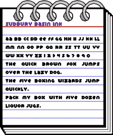 Sudbury Basin Ink Regular animated font preview Sudbury Basin Ink Regular animated font preview