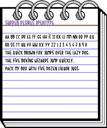 Sudden Desires Regular animated font preview Sudden Desires Regular animated font preview