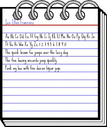 Sue Ellen Francisco Regular animated font preview Sue Ellen Francisco Regular animated font preview