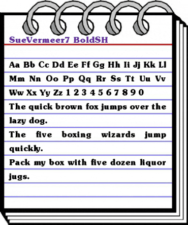 SueVermeer7 BoldSH animated font preview SueVermeer7 BoldSH animated font preview