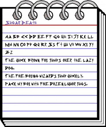 Sugar Death 2 Regular animated font preview