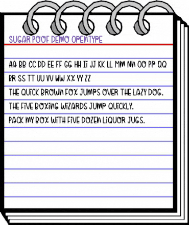 Sugar Poof-demo Regular animated font preview