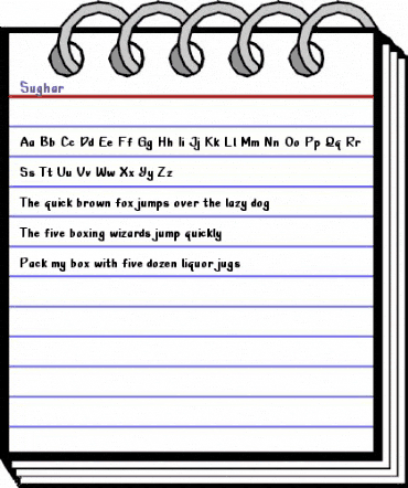 Sughar Regular animated font preview