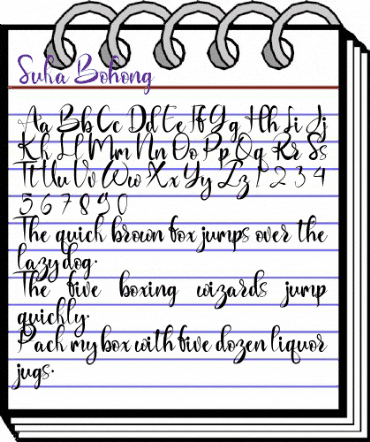 Suka Bohong Regular animated font preview