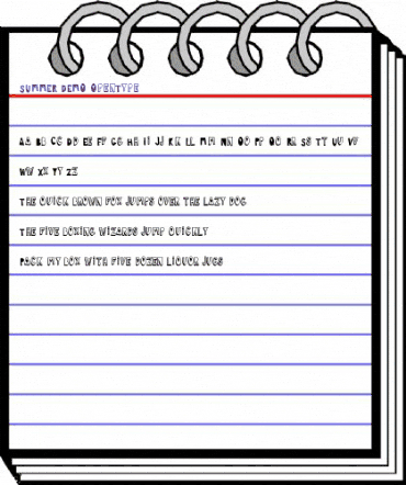 SUMMER DEMO Regular animated font preview SUMMER DEMO Regular animated font preview