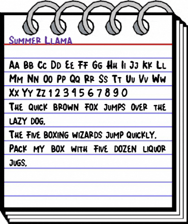 Summer Llama Regular animated font preview Summer Llama Regular animated font preview