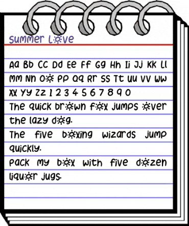 Summer Love Regular animated font preview Summer Love Regular animated font preview