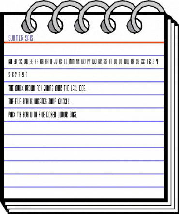 Summer Sans Regular animated font preview