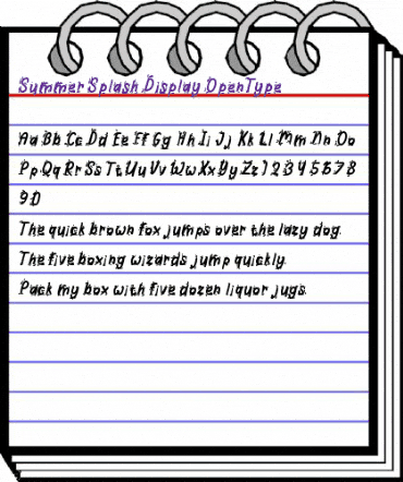 Summer Splash Display Regular animated font preview Summer Splash Display Regular animated font preview