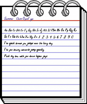 Summer_Clam Regular animated font preview Summer_Clam Regular animated font preview