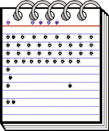 Summer's BearHearts Regular animated font preview