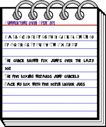 Summertime Lovin Regular animated font preview