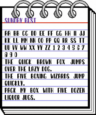 Sunday Best Regular animated font preview Sunday Best Regular animated font preview