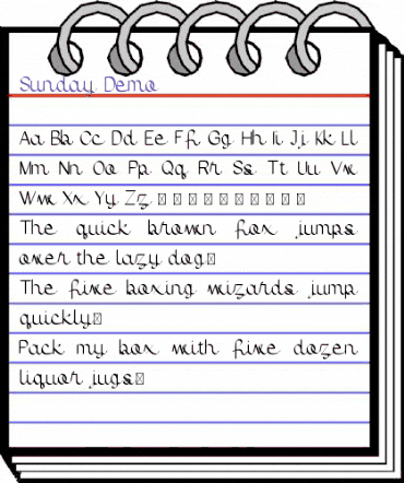 Sunday Demo Regular animated font preview Sunday Demo Regular animated font preview