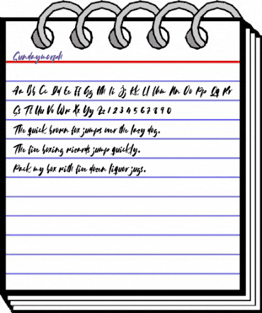 Sundaymorph Regular animated font preview Sundaymorph Regular animated font preview