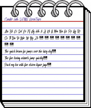 Sunder Outh Regular animated font preview Sunder Outh Regular animated font preview