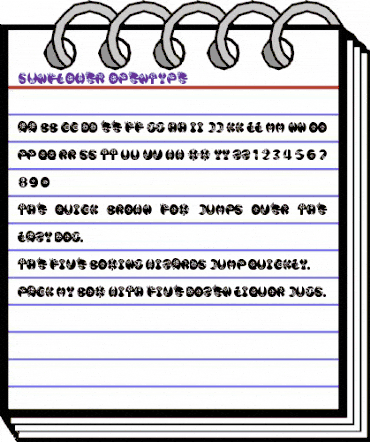 Sunflower Regular animated font preview Sunflower Regular animated font preview