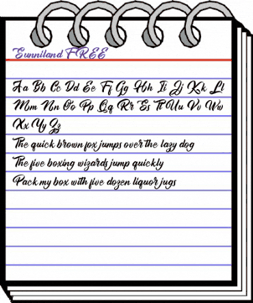 Sunniland FREE Regular animated font preview Sunniland FREE Regular animated font preview