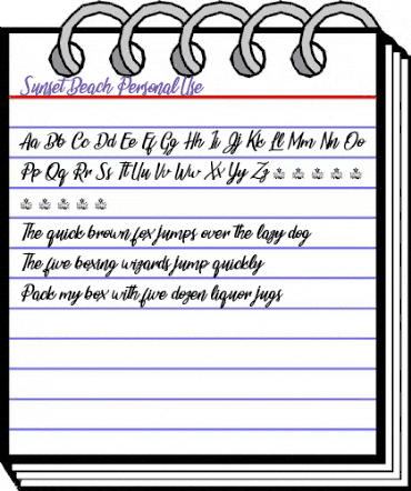 Sunset Beach Regular animated font preview Sunset Beach Regular animated font preview