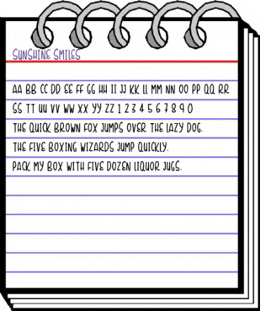 Sunshine Smiles Regular animated font preview Sunshine Smiles Regular animated font preview