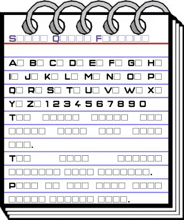 Super Quick Formula Regular animated font preview Super Quick Formula Regular animated font preview