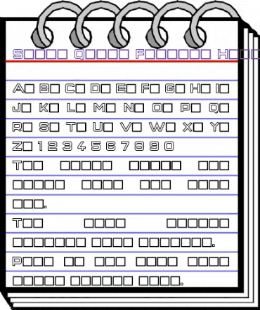 Super Quick Formula Hollow Regular animated font preview Super Quick Formula Hollow Regular animated font preview